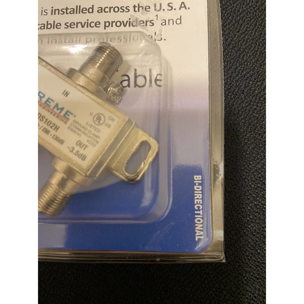 Splitter Pro Splitter Two Way Extreme Broadband Engineering BDS102H Cable New‎